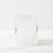 Nieuwe papa opgericht matglas koffiemok (Center)