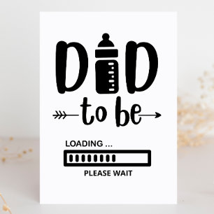 Nieuwe papa te laden Baby Zwangerschapsaankondigin Feestdagen Kaart