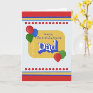 Nieuwe papa Vaderdag Aanbieden van de nieuwste pap Kaart