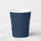 Nieuwe Papa Vaderdag Simple Blue Paper Cups Papieren Bekers (Links)
