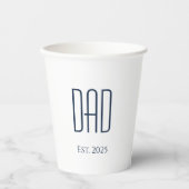 Nieuwe papa Vaderdag Simple Papieren Bekers (Voorkant)