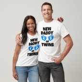 Nieuwe papa van Twin Boys zonen grappig T-shirt (Unisex)