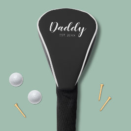 Nieuwe Papa Vastgesteld 2022 typografie Golfheadcover