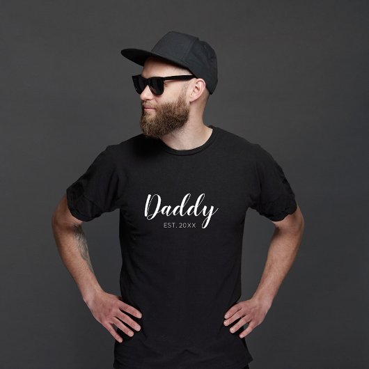 Nieuwe Papa Vastgesteld 2022 typografie T-shirt