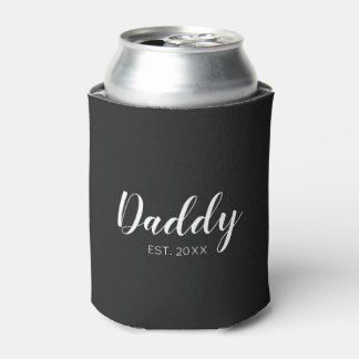 Nieuwe papa vastgesteld 2023 typografie blikjeskoeler