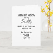 Nieuwe papa Verjaardagskaart.... grappige kaart (Gele Bloem)