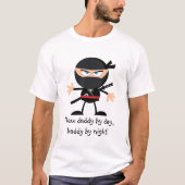Nieuwe papa voor dag tegen nacht t-shirt (Voorkant)