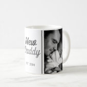 Nieuwe pappa 2 fotocollage koffiemok (Voorkant rechts)