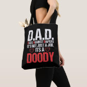Nieuwe pappa tegen diaper pappa adult Probleem Tote Bag (Dichtbij)