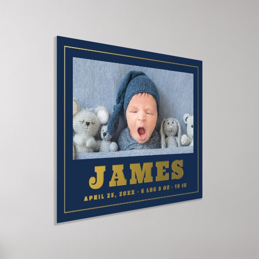 Nieuwe pasgeboren baby naam datum lengte lengte le folie afdrukken (Laagn)