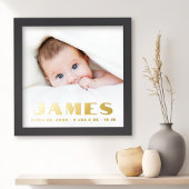 Nieuwe pasgeboren baby naam datum lengte lengte le folie afdrukken