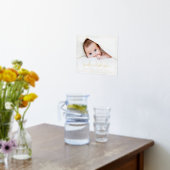 Nieuwe pasgeboren baby naam staat fotoscript in folie afdrukken (Laag (Keuken))