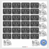 NIEUWE PATENT-STICKER STICKER (Vel)