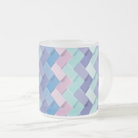 Nieuwe Patrooncreatie 3 Matglas Koffiemok (Voorkant rechts)