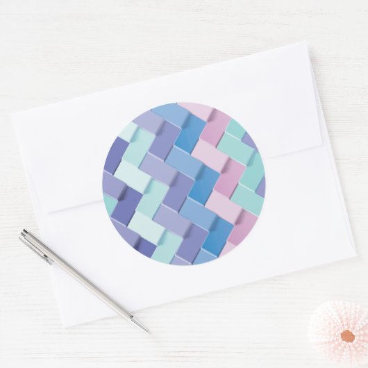 Nieuwe Patrooncreatie 3 Ronde Sticker (Envelop)