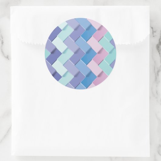 Nieuwe Patrooncreatie 3 Ronde Sticker (Tas)