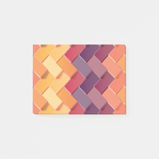 Nieuwe patrooncreatie 4 post-it® notes (Voorkant)