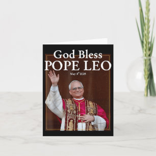 Nieuwe Paus 2025 God Zegen Paus Leo 8 Mei 2025 Nie Kaart