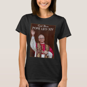 Nieuwe Paus 2025 God zegene Paus Leo XIV T-shirt