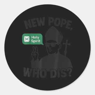 Nieuwe Paus Die Grappige Heilige Geest Paus Leo Xi Ronde Sticker