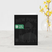 Nieuwe paus die sterft - Heilige Geest Grappig Pau Kaart (Gele Bloem)