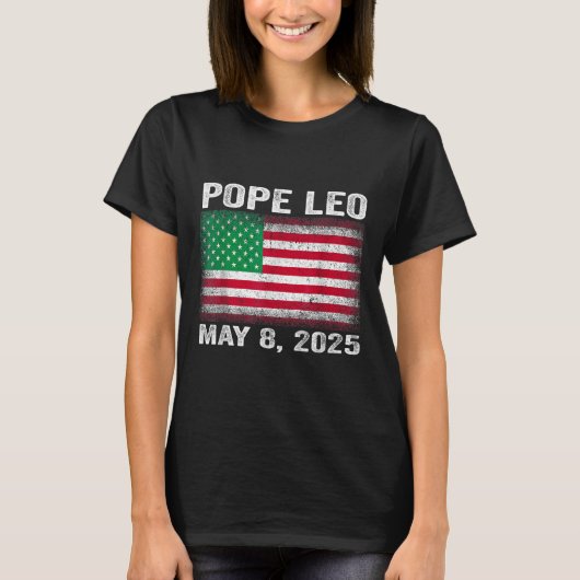 Nieuwe paus Leo T-shirt (Voorkant)