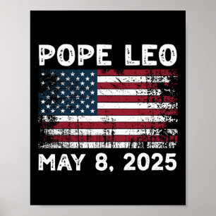 Nieuwe Paus Leo US Paus Leo Amerikaans Paus Poster