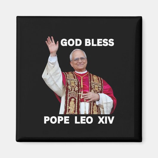 Nieuwe Paus Leo XIV Katholieke geschenken Merch So Magneet (Voorkant)