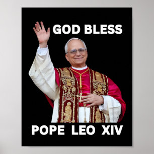 Nieuwe Paus Leo XIV Katholieke geschenken Merch So Poster