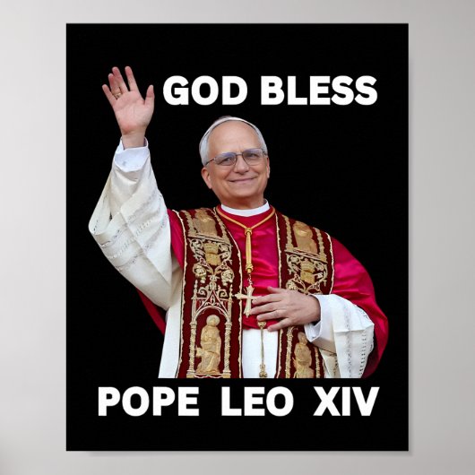 Nieuwe Paus Leo XIV Katholieke geschenken Merch So Poster (Voorkant)