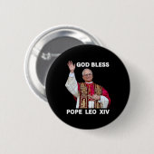 Nieuwe Paus Leo XIV Katholieke geschenken Merch So Ronde Button 5,7 Cm (Voorkant /achterkant)