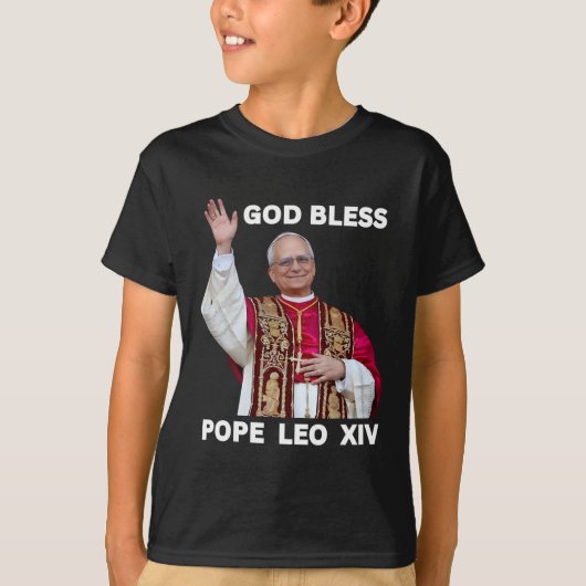 Nieuwe Paus Leo XIV Katholieke geschenken Merch So T-shirt (Voorkant)