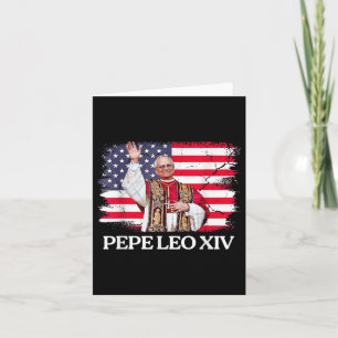 Nieuwe Paus Leo XIV Robert Amerikaanse Vlag Kaart