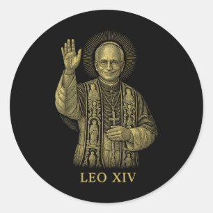 Nieuwe paus Leo XIV Robert Francis Prevost Ronde Sticker