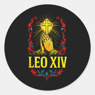 Nieuwe paus Leo XIV Ronde Sticker