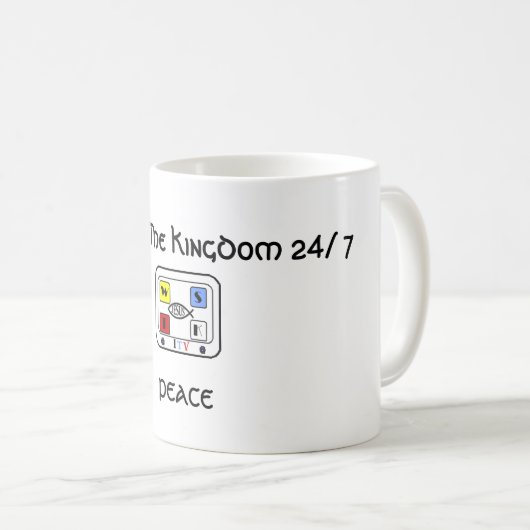 Nieuwe PEACE-MOK 11oz Koffiemok (Voorkant rechts)