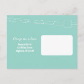 Nieuwe Perch verandering van adres Briefkaart Blau (Achterkant)