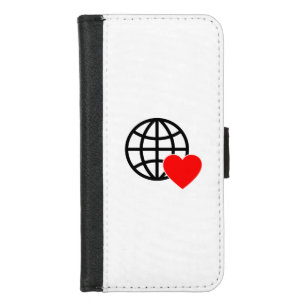 Nieuwe personalize Tekst Logo Wallet Case iPhone 8/7 Portemonnee Hoesje