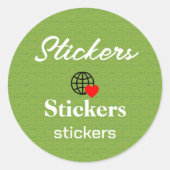 Nieuwe personalize Text Logo Stickers (Voorkant)
