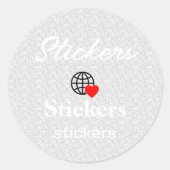 Nieuwe personalize Text Logo Stickers (Voorkant)