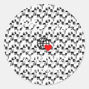 Nieuwe personalize Text Logo Stickers