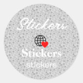 Nieuwe personalize Text Logo Stickers (Voorkant)