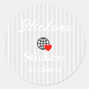 Nieuwe personalize Text Logo Stickers