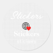 Nieuwe personalize Text Logo Stickers (Voorkant)