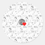 Nieuwe personalize Text Logo Stickers (Voorkant)