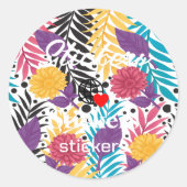 Nieuwe personalize Text Logo Stickers (Voorkant)