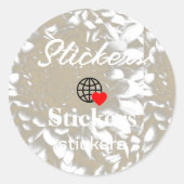 Nieuwe personalize Text Logo Stickers (Voorkant)