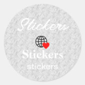 Nieuwe personalize Text Logo Stickers (Voorkant)