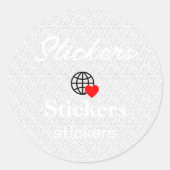 Nieuwe personalize Text Logo Stickers (Voorkant)