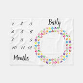 Nieuwe Pet Dog Cat Milestone Blanket Photo Backdro Fleece Deken (Voorkant (Horizontaal))